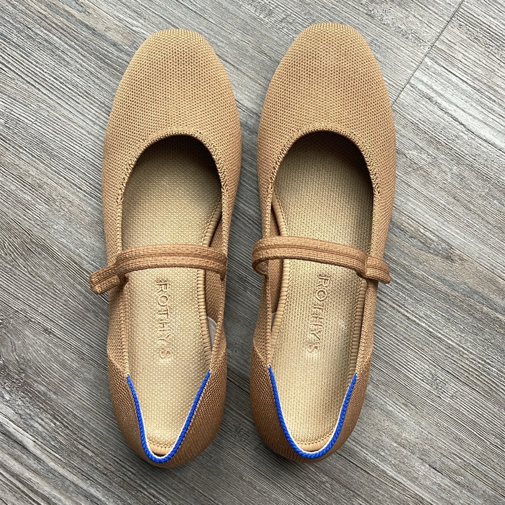 Rothy's The Square Mary Jane Wren Flats Size 8.5